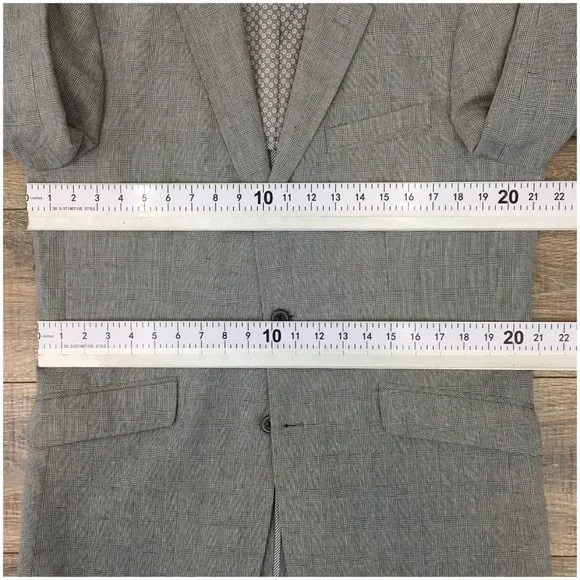 Joseph Abboud Mens Blazer‎ Sport Coat Casual Jacket Size 40R Linen Cotton Suit